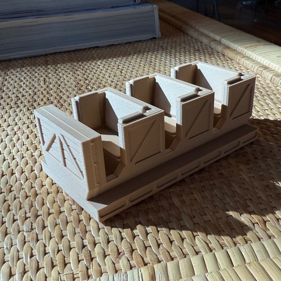 Thunder Minecart Ride Train Mini: Frontier Ride Vehicle Scale Model with Sign - Picture 3 of 10